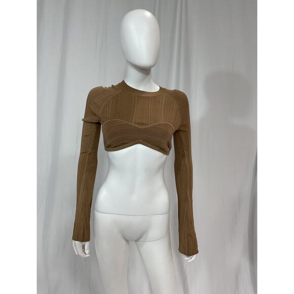 Michael Costello x Revolve 'Kadri' Brown Top Size S - NWT - Picture 2 of 5